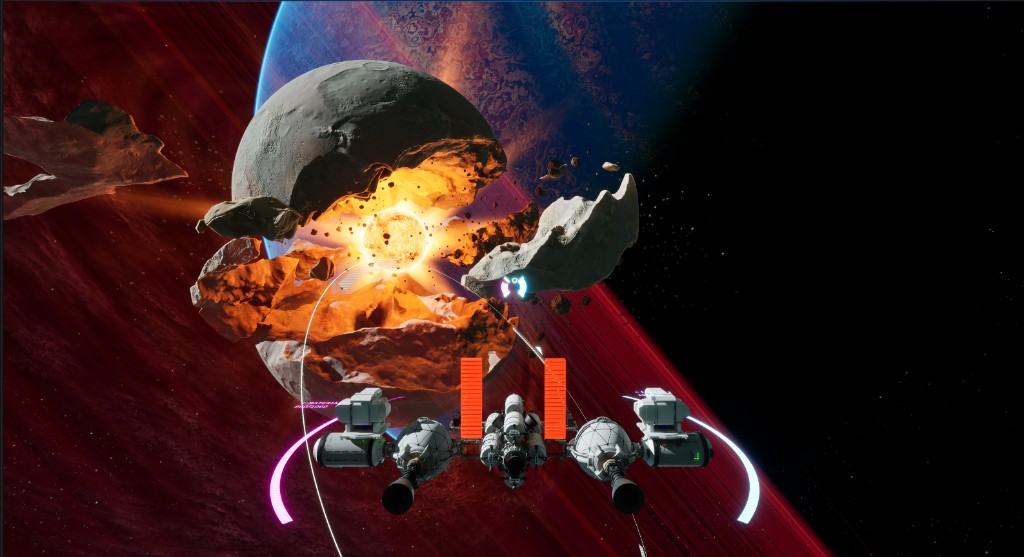 B.L.U.E. in-game view