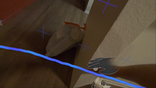 Fly landing on walls in prototype