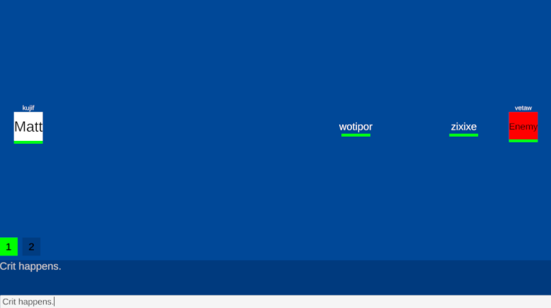 Early typing and combat implementation